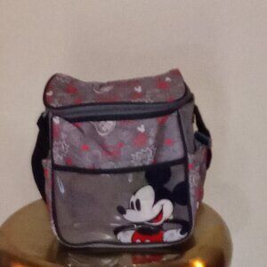 Disney Mickey Mouse Gray/Black/Red/White Lunch Bag